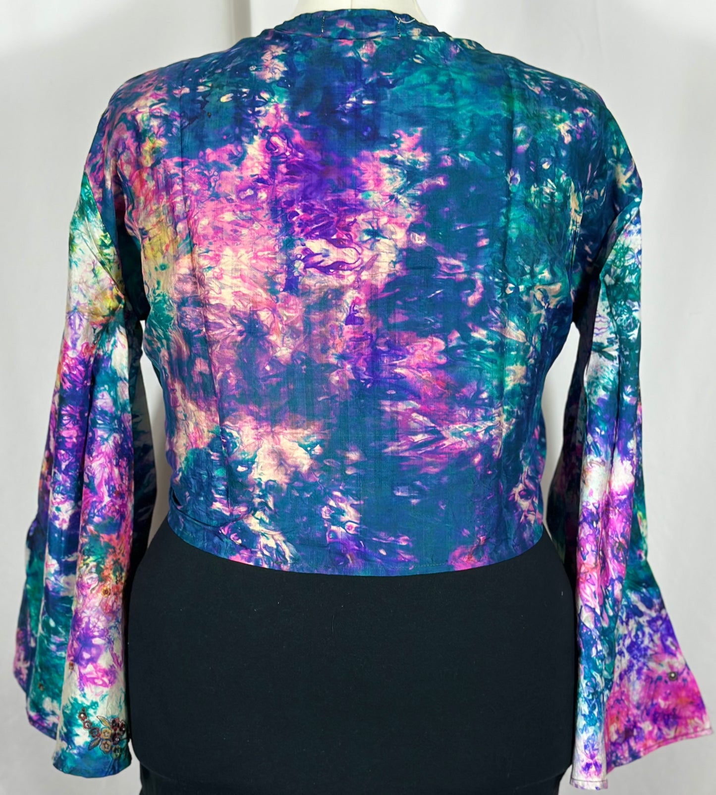 Plus Tie Dye Wrap Top