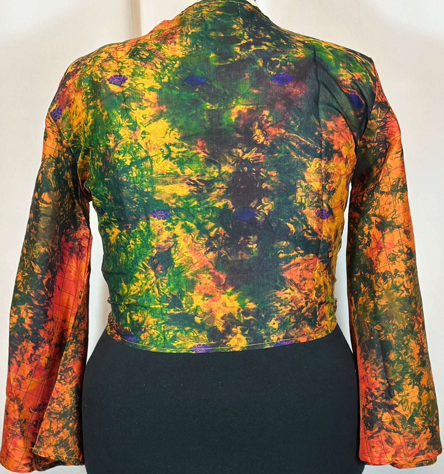 Regular Tie Dye Wrap Top