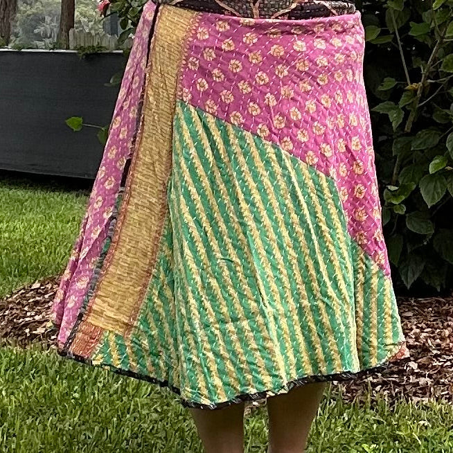The Kantha Wrap Skirt