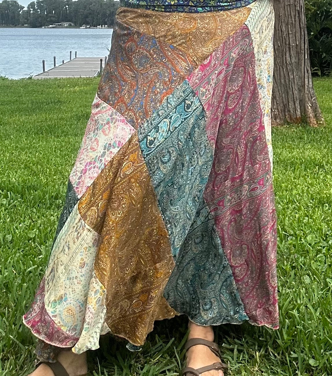 Patchwork Wrap Skirts