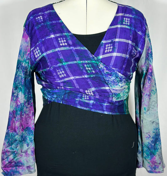 Plus Tie Dye Wrap Top