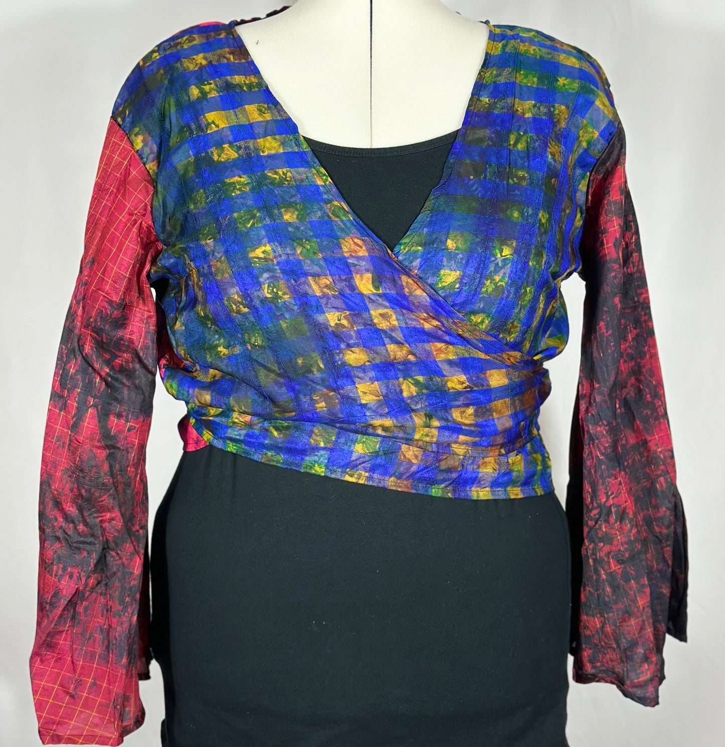 Plus Tie Dye Wrap Top
