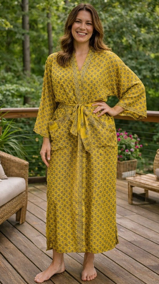 Bell Sleeved Lounge Wrap