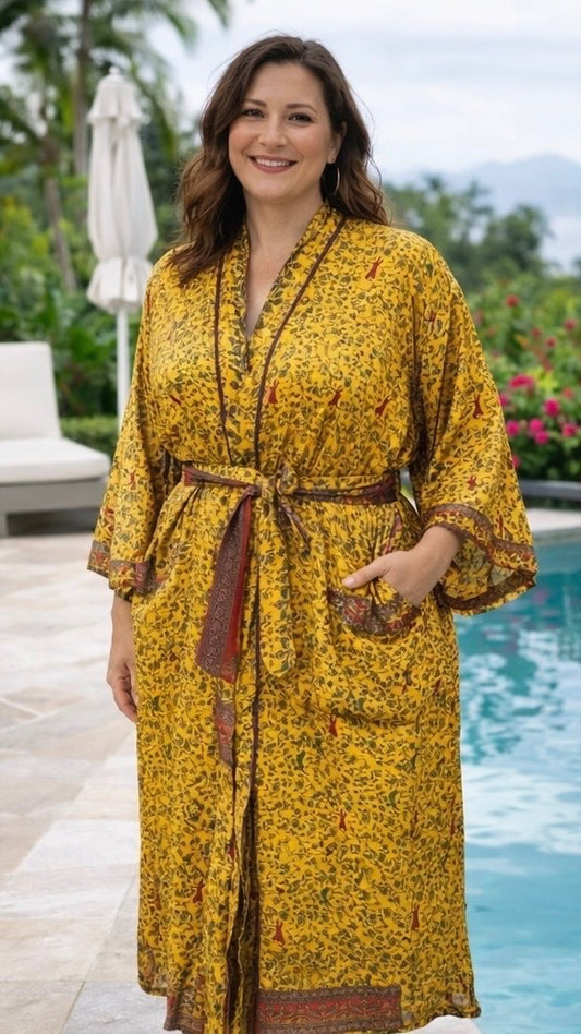 Bell Sleeved Lounge Wrap
