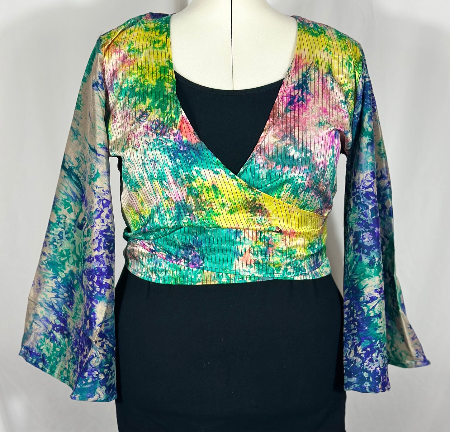Regular Tie Dye Wrap Top