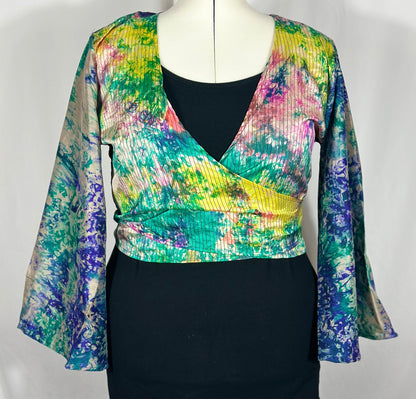 Regular Tie Dye Wrap Top