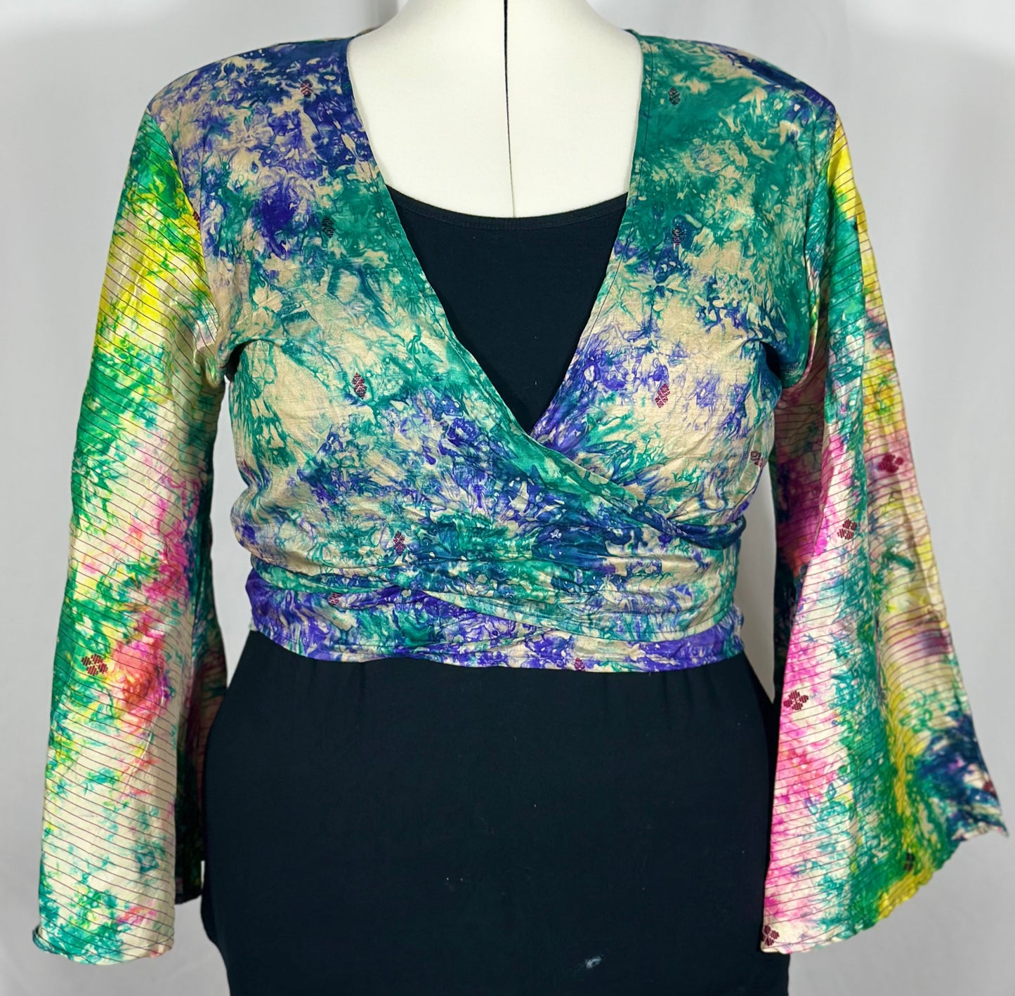 Regular Tie Dye Wrap Top