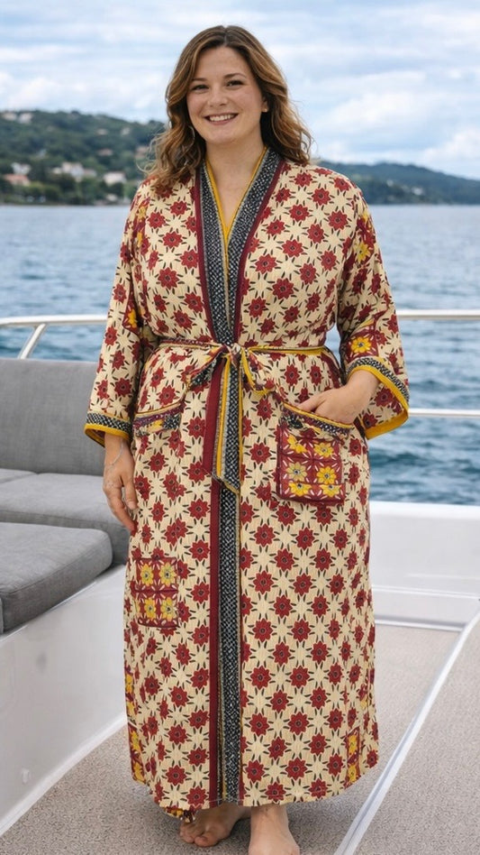 Bell Sleeved Lounge Wrap