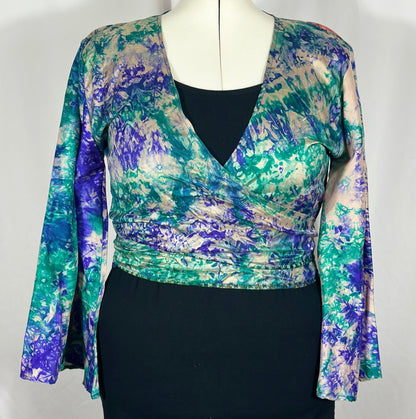 Regular Tie Dye Wrap Top
