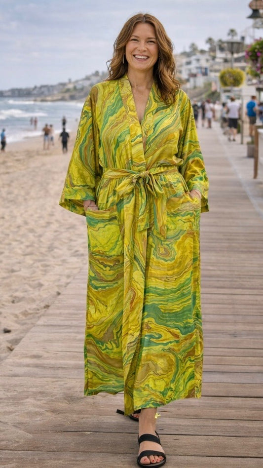 Bell Sleeved Lounge Wrap