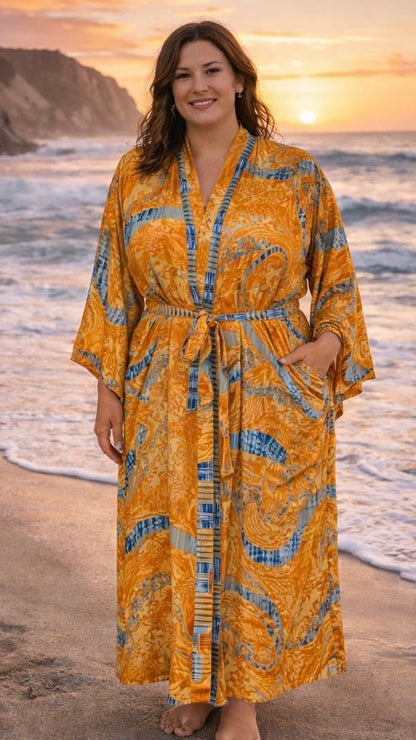 Bell Sleeved Lounge Wrap