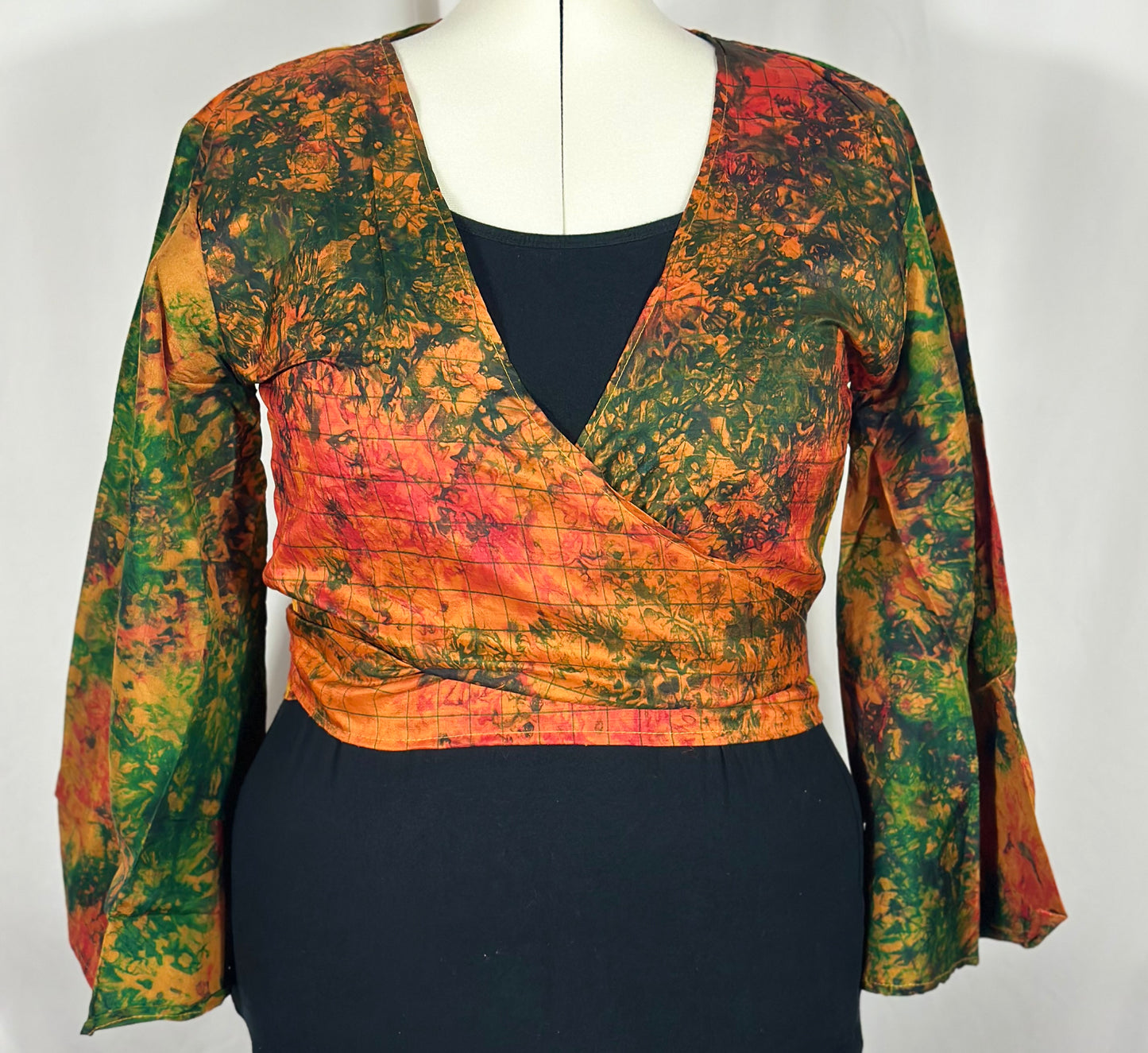 Regular Tie Dye Wrap Top