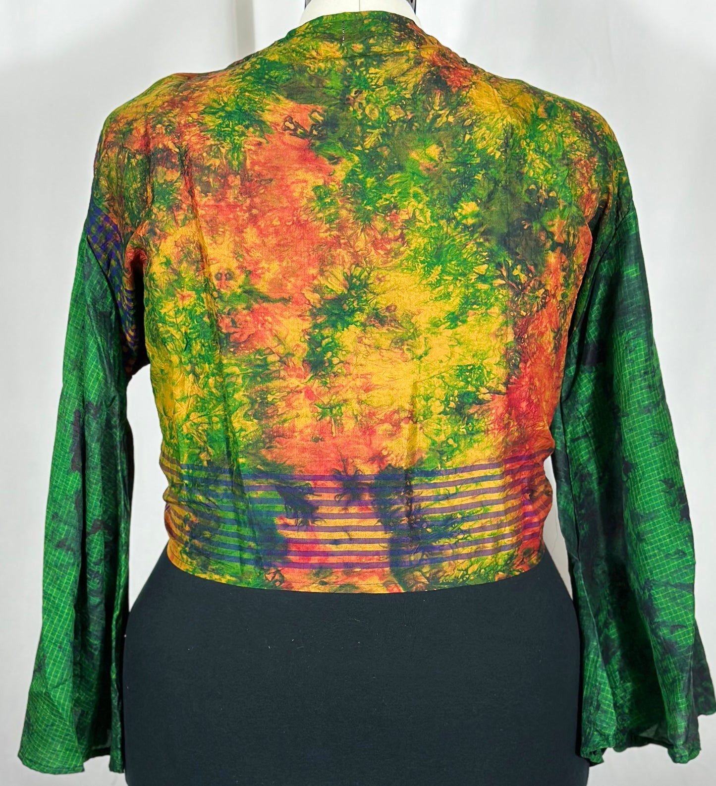 Plus Tie Dye Wrap Top