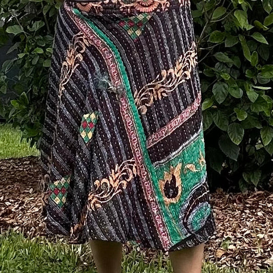 The Kantha Wrap Skirt