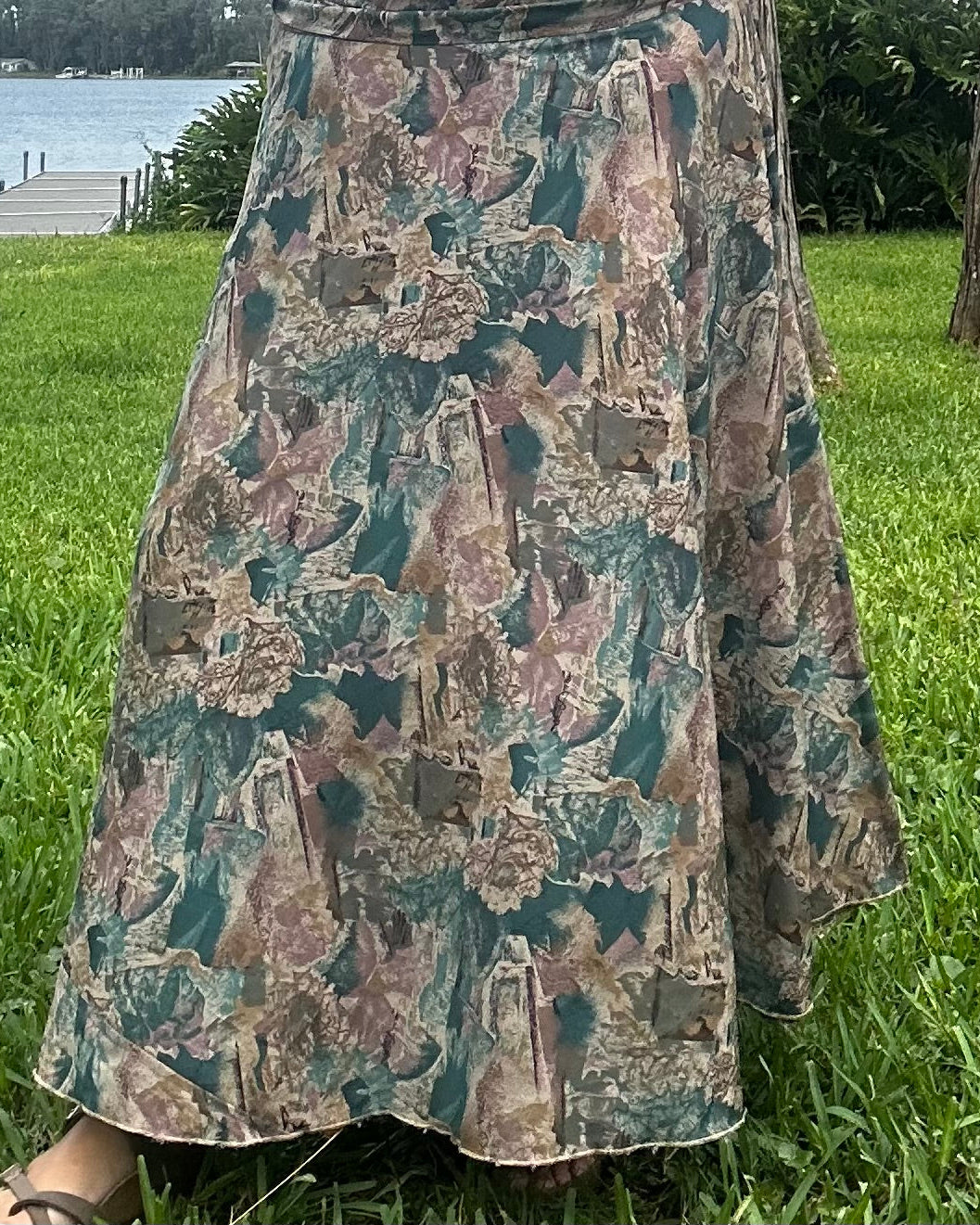 Patchwork Wrap Skirt