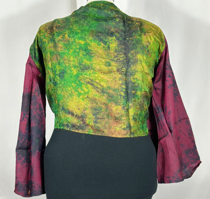Plus Tie Dye Wrap Top