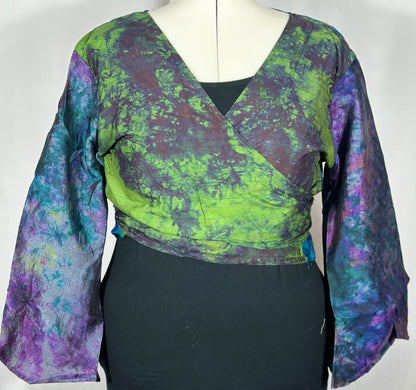 Plus Tie Dye Wrap Top