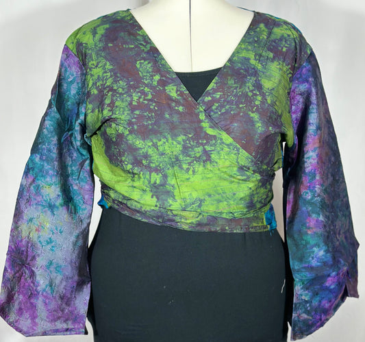 Plus Tie Dye Wrap Top