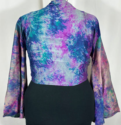 Plus Tie Dye Wrap Top