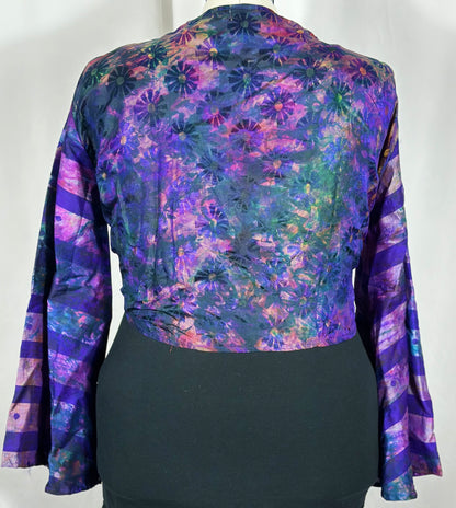 Plus Tie Dye Wrap Top