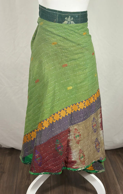 The Kantha Wrap Skirt