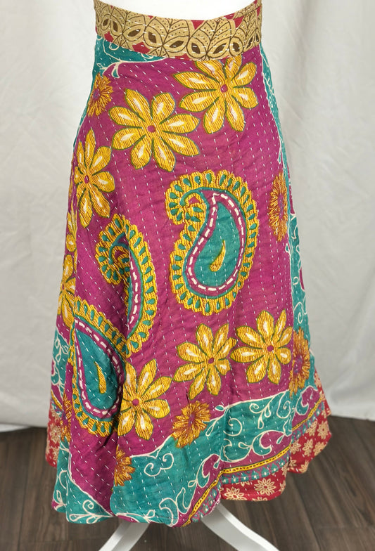 The Kantha Wrap Skirt