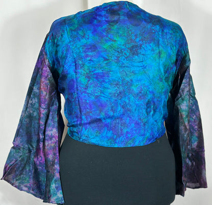Plus Tie Dye Wrap Top