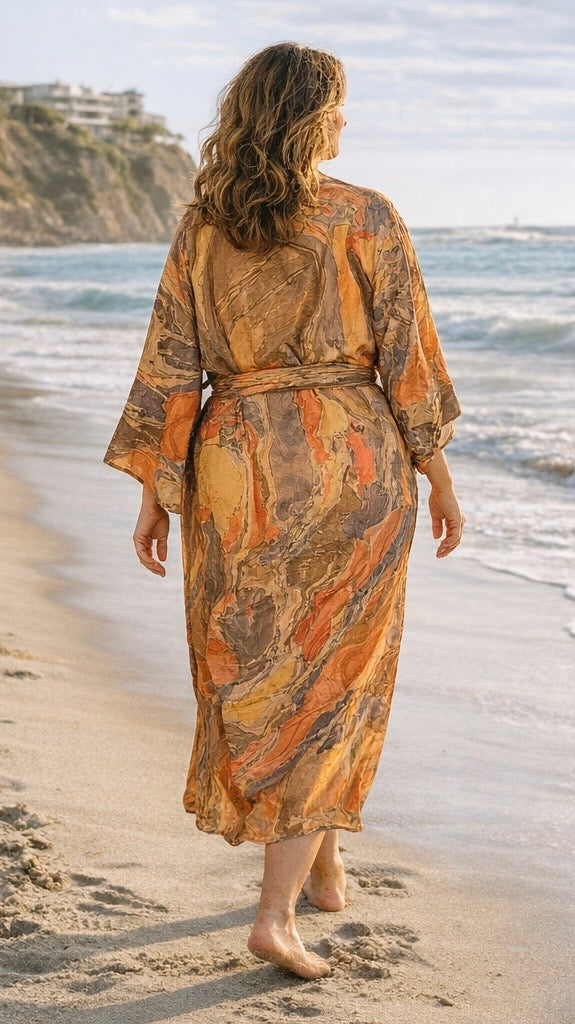 Bell Sleeved Lounge Wrap