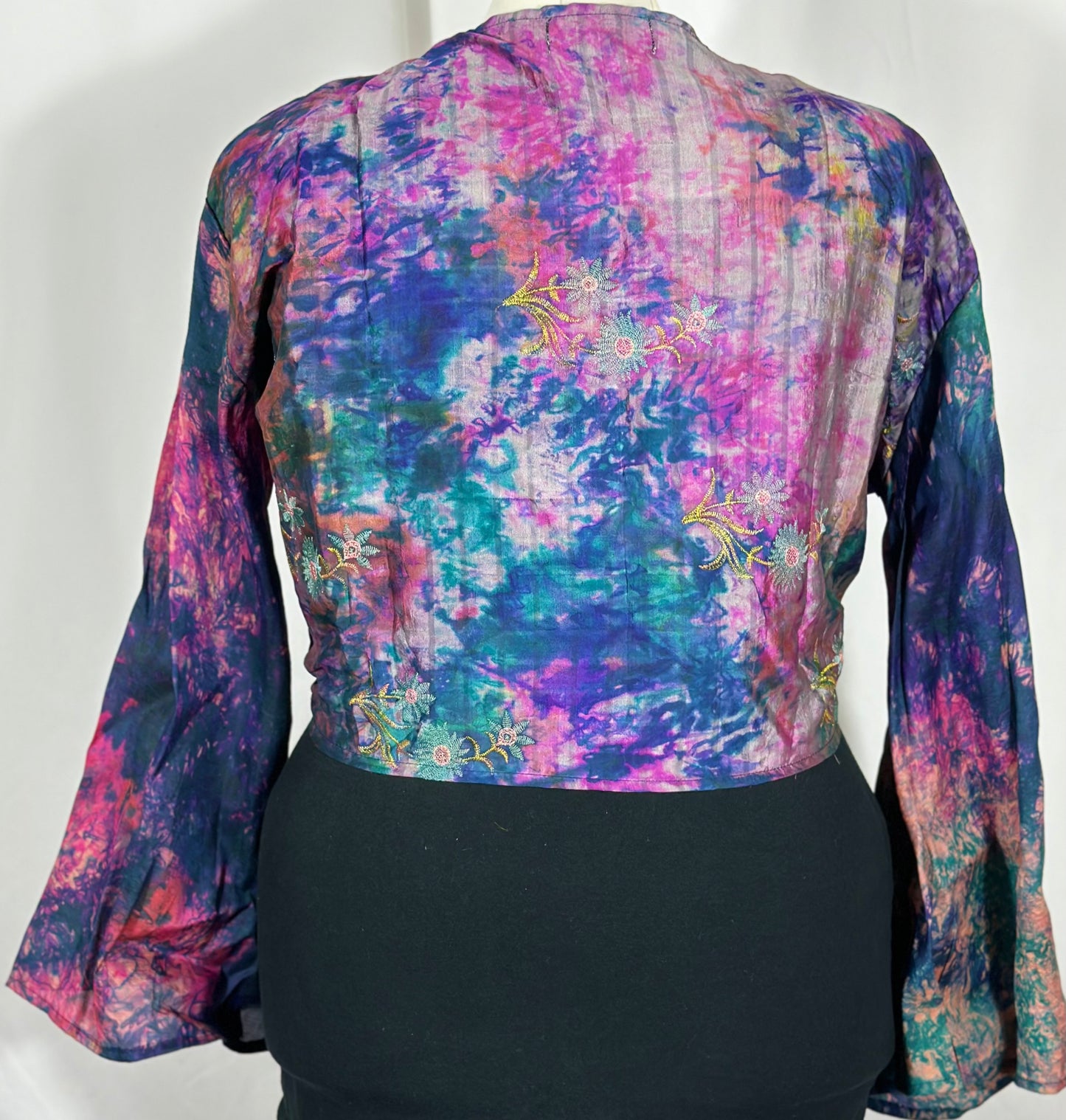 Plus Tie Dye Wrap Top