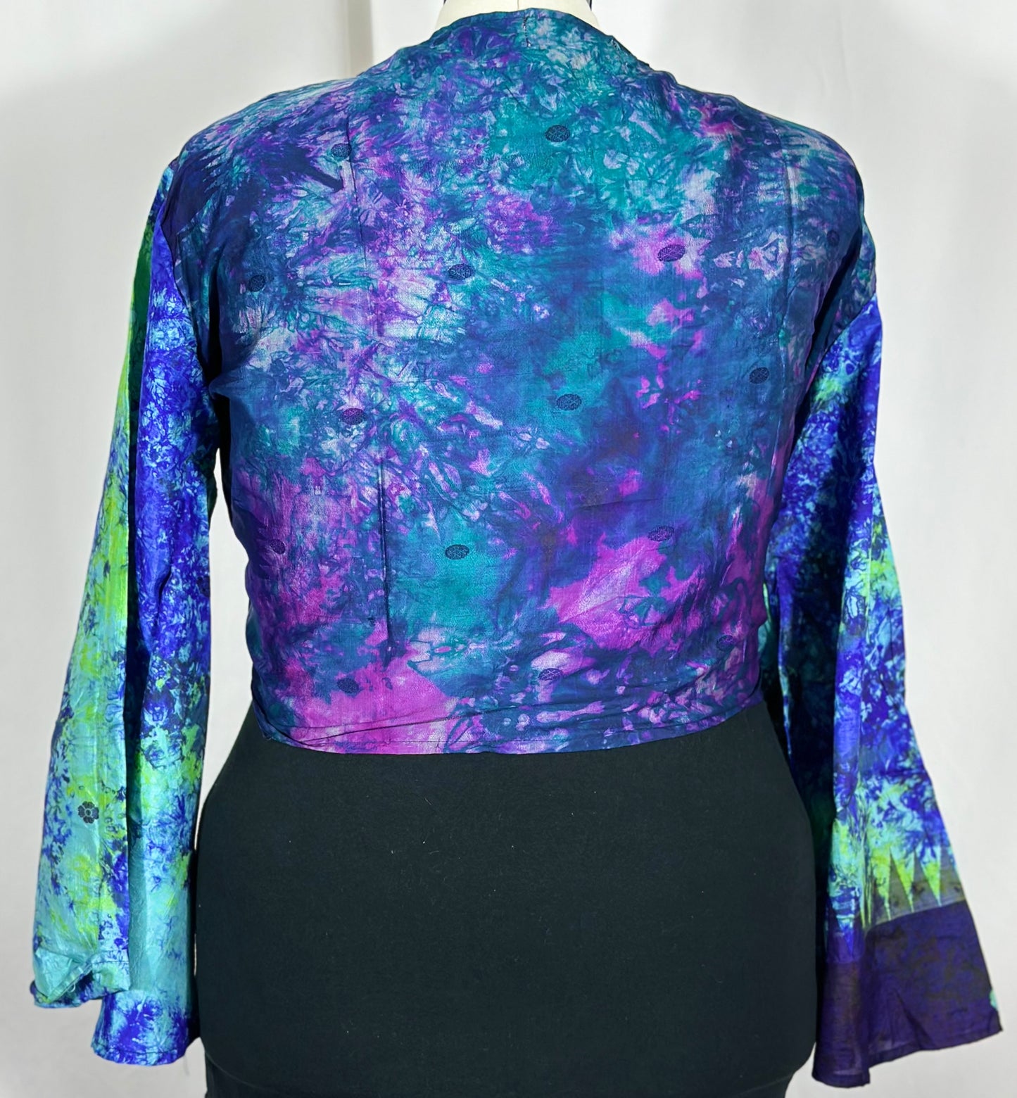 Plus Tie Dye Wrap Top