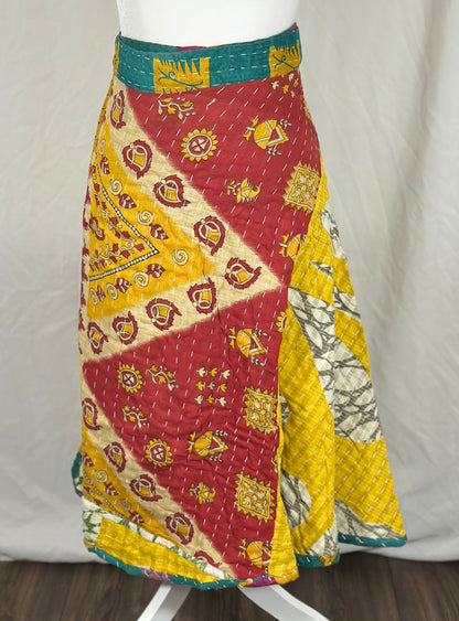 The Kantha Wrap Skirt