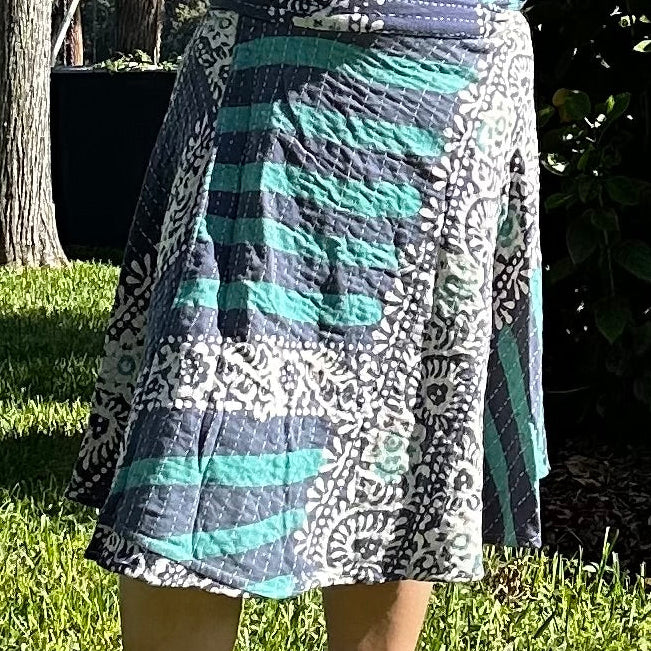 The Kantha Wrap Skirt