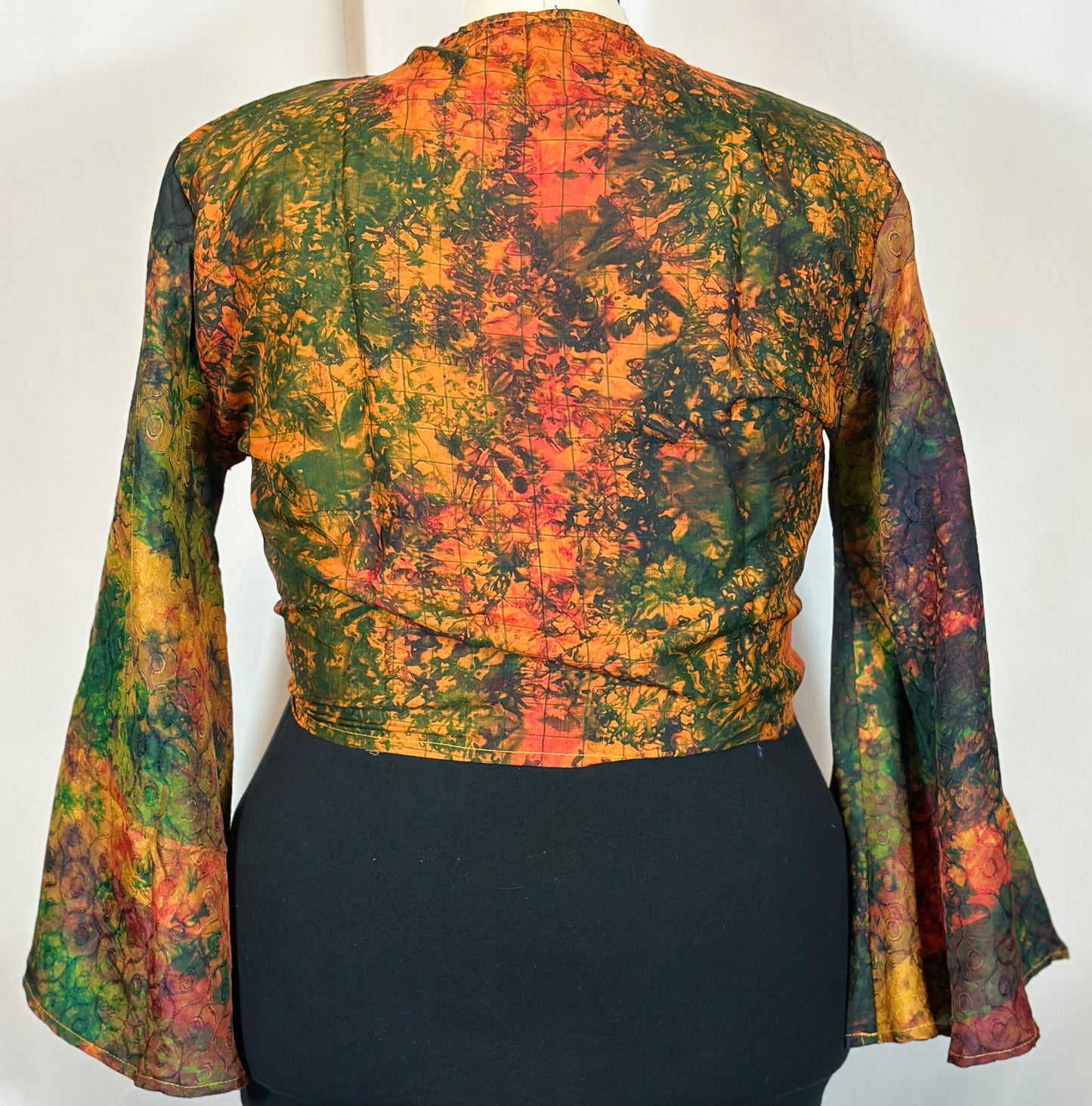 Regular Tie Dye Wrap Top
