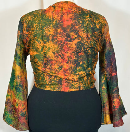 Regular Tie Dye Wrap Top