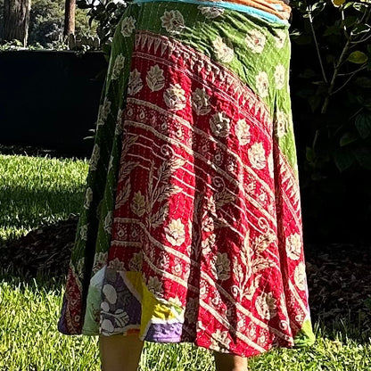 The Kantha Wrap Skirt