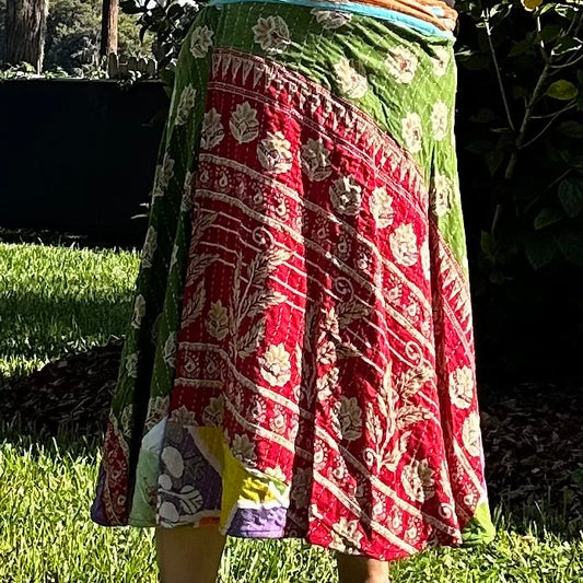 The Kantha Wrap Skirt