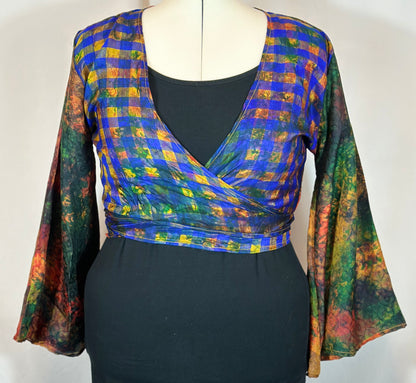 Regular Tie Dye Wrap Top