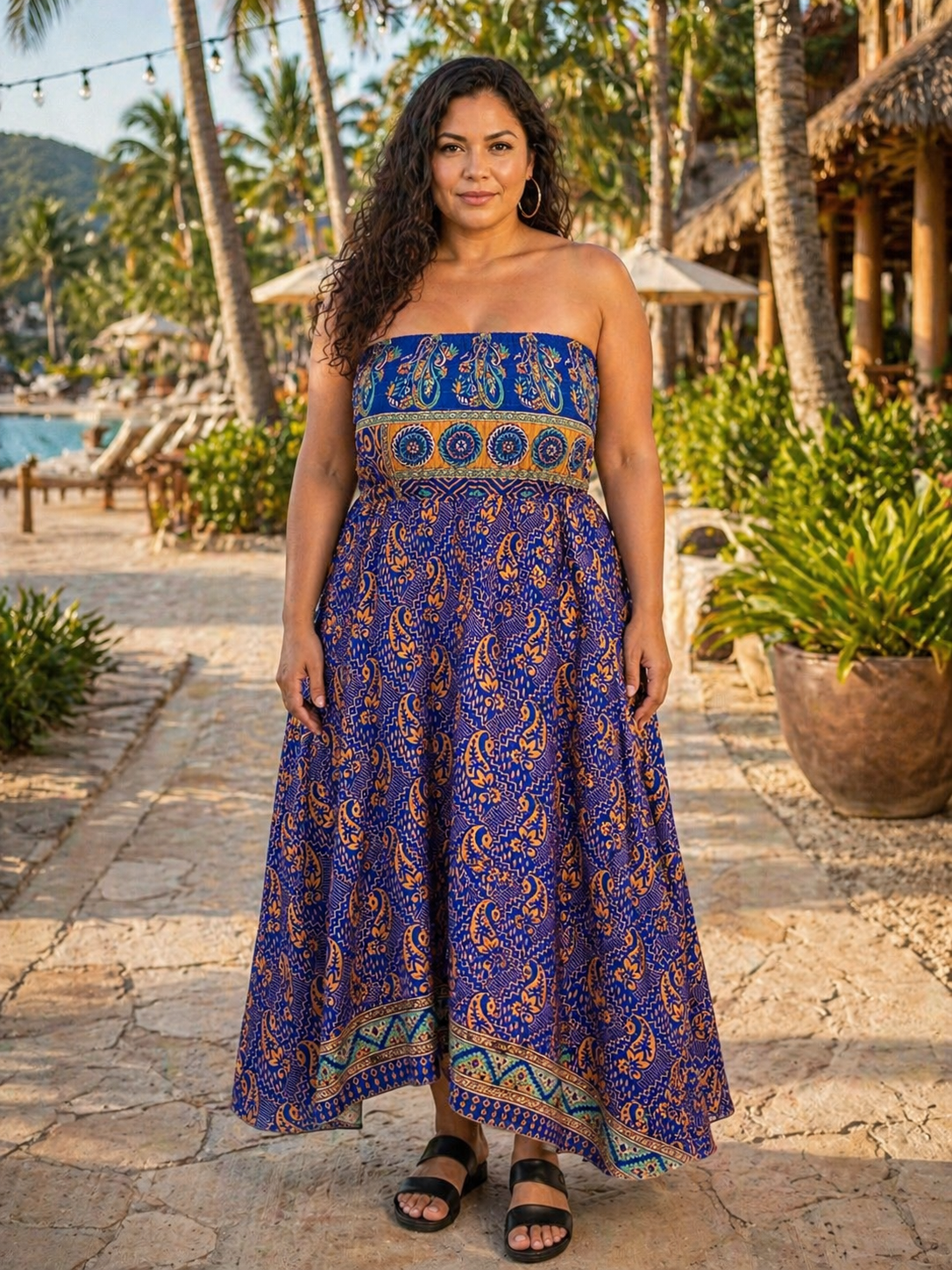 Plus Halter Dress