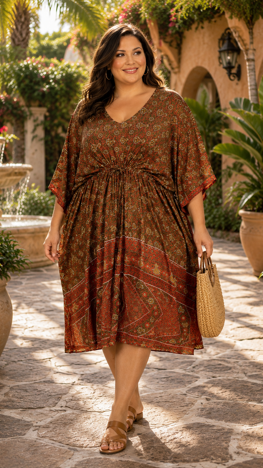 Plus Kaftan (Tea Length)
