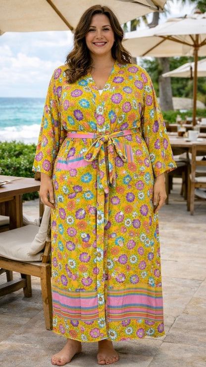 Bell Sleeved Lounge Wrap