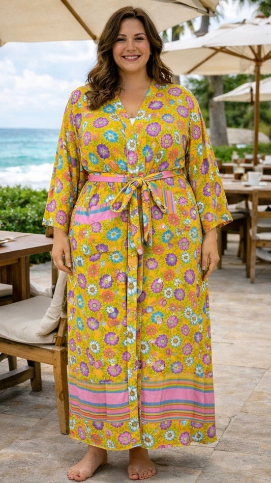 Bell Sleeved Lounge Wrap