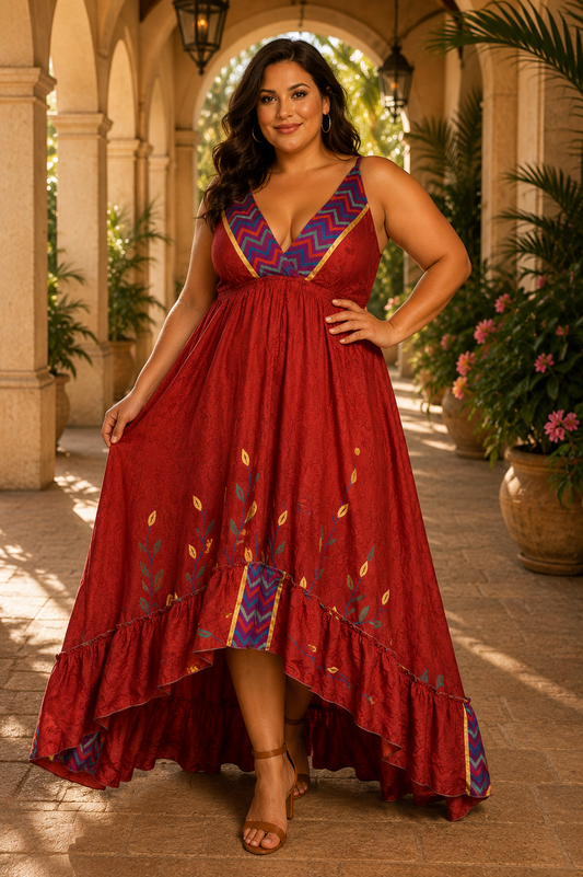 Plus Hi-Low Dress