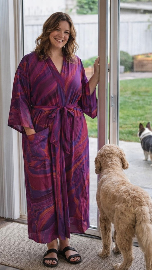 Bell Sleeved Lounge Wrap