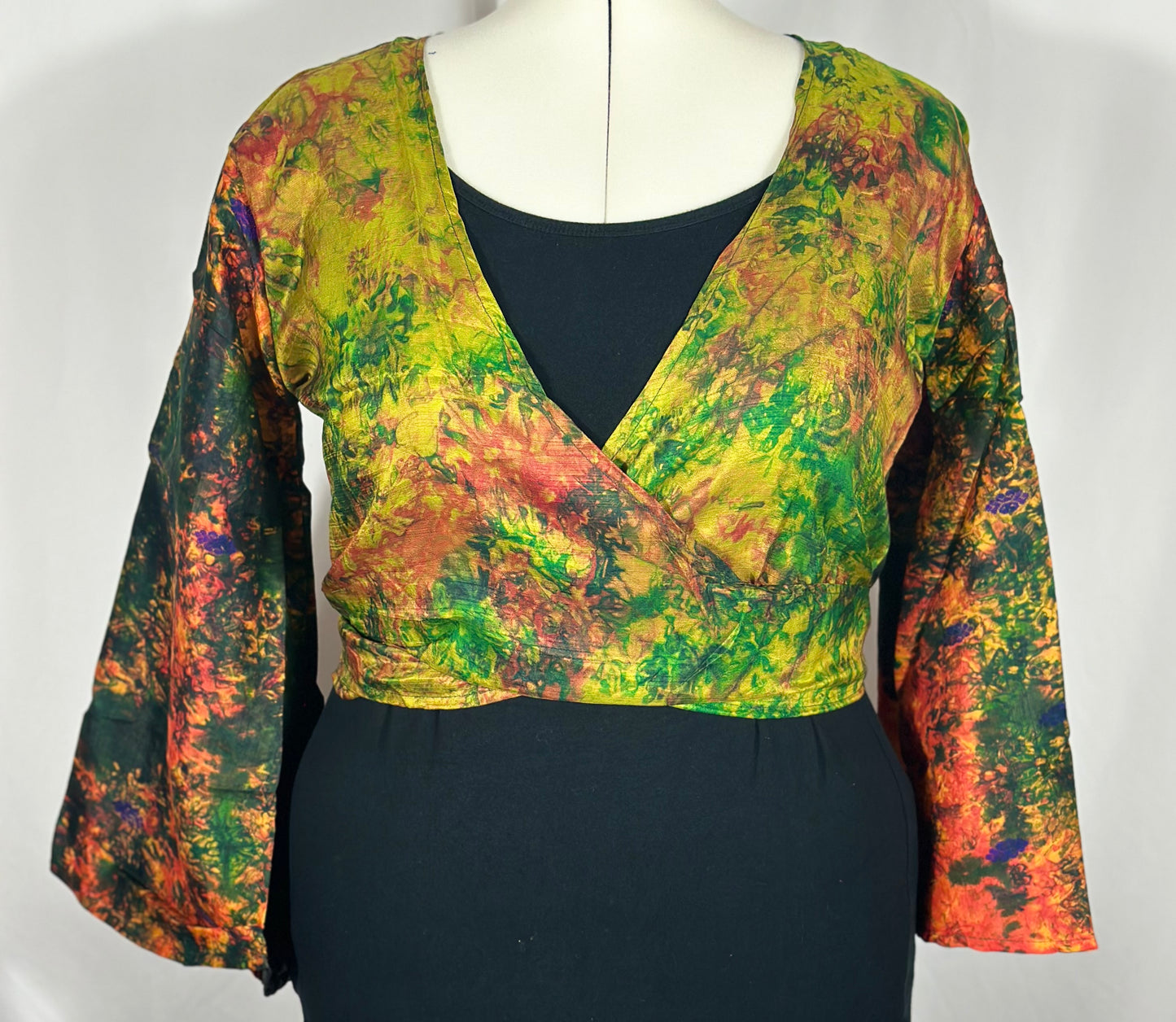 Regular Tie Dye Wrap Top