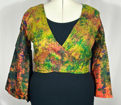 Regular Tie Dye Wrap Top
