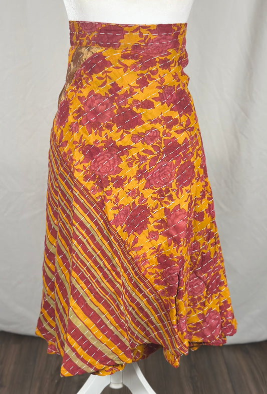The Kantha Wrap Skirt