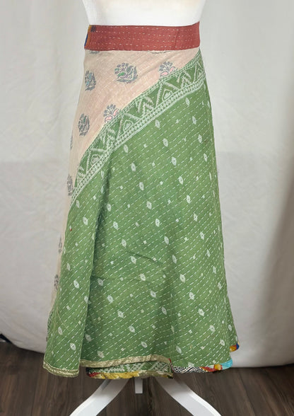The Kantha Wrap Skirt