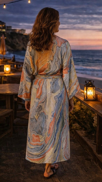 Bell Sleeved Lounge Wrap