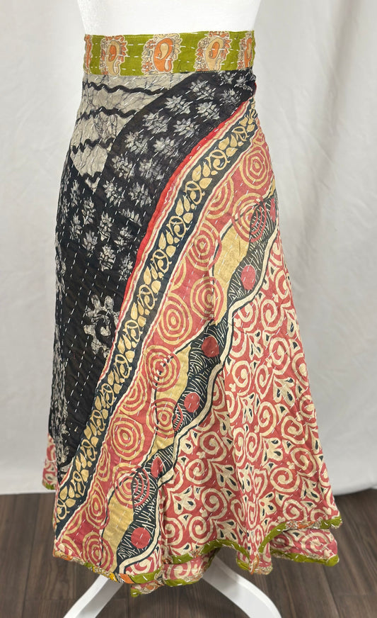 The Kantha Wrap Skirt