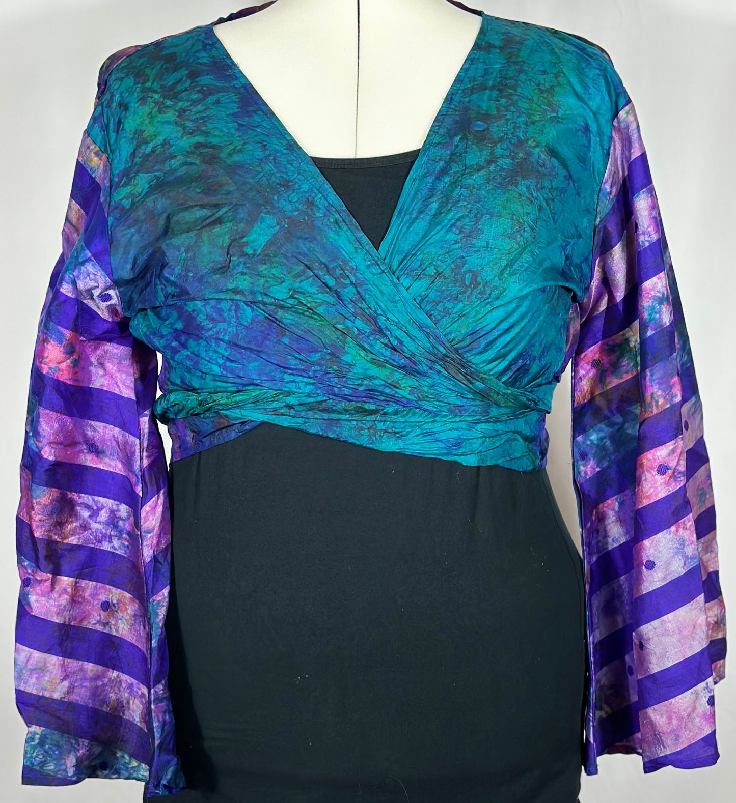 Plus Tie Dye Wrap Top